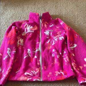 Kids Pink Fleece Columbia Jacket
